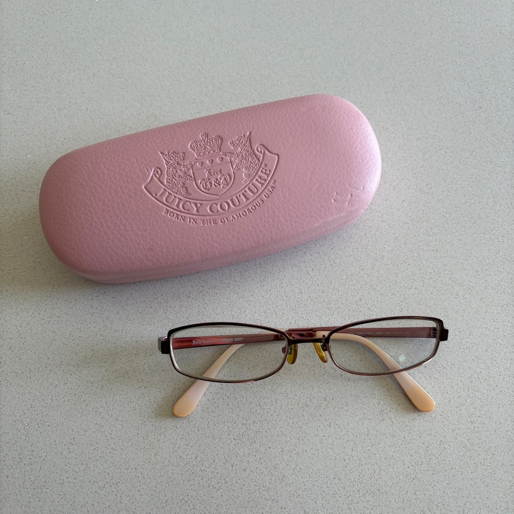 Juicy Couture Pink Glasses with Case & Cloth - Jamie 0FX2